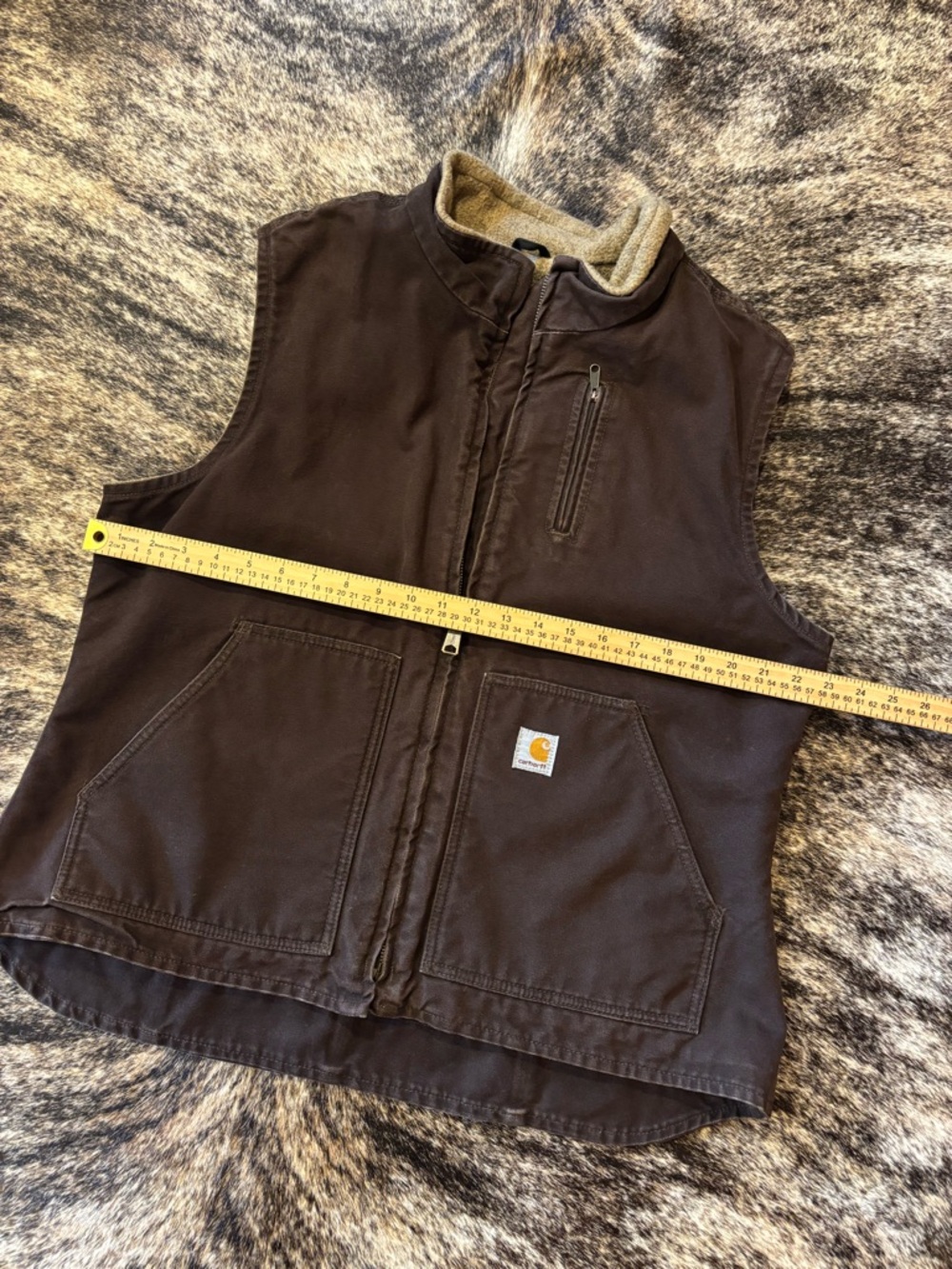 Carhartt Women’s Vintage Vest, Brown, Size XL - Picture 9 of 10